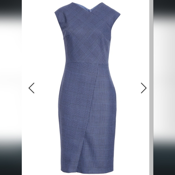 BOSS Dechesta Glen Plaid Sheath Dress - Picture 4 of 10